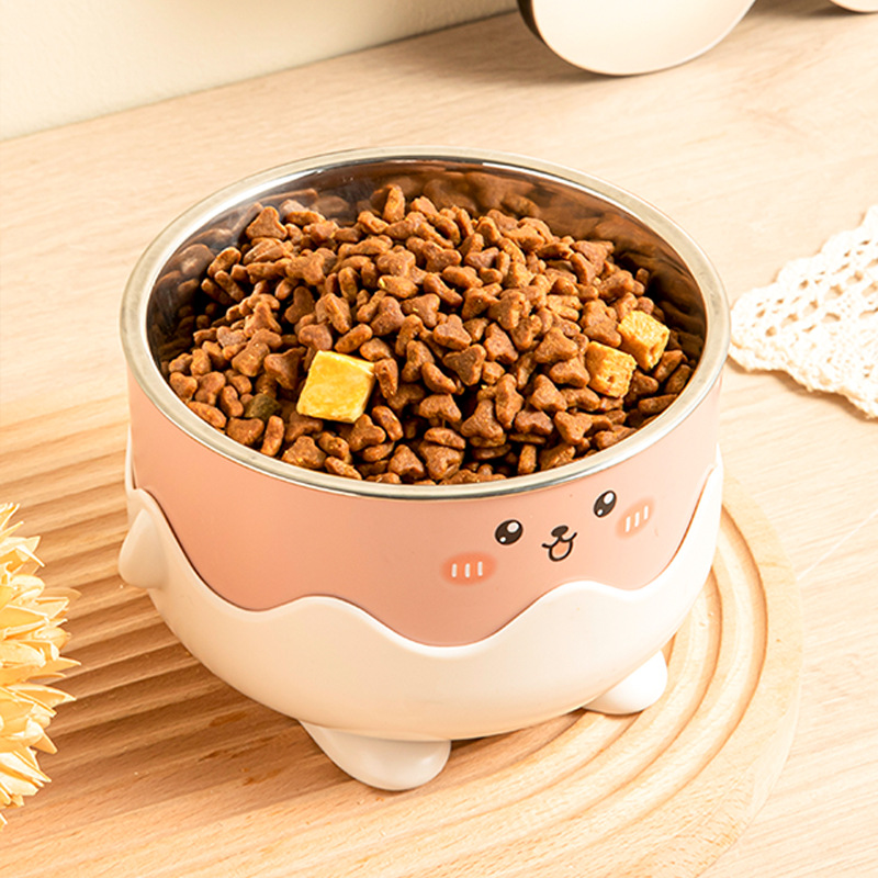 Tazón de comida para gatos de dibujos animados Tazón de comida para perros Tazón de comida Pato amarillo pequeño Tazón de gato anti-volcado Tazón de arroz para gatos Tazón de agua para perros Suministros para mascotas