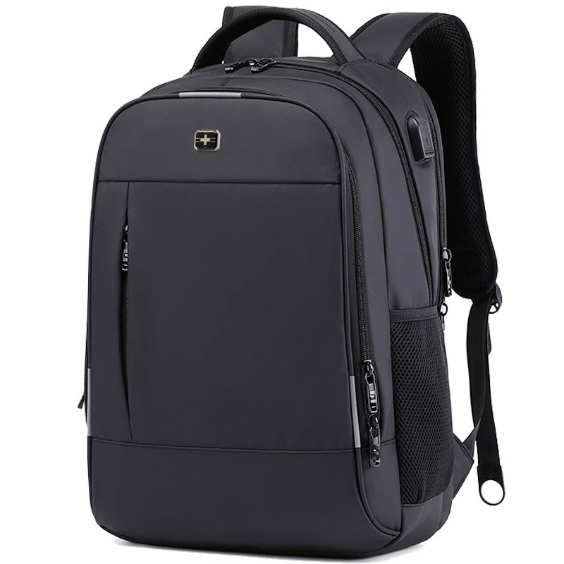 Swiss Backpack Men's Bag Junior High School Student Bag Versatile Large Capacity Business Travel Computer Bag Mountaineering Men's Backpack
