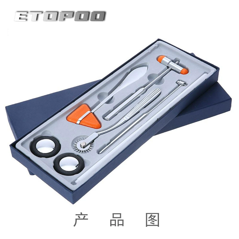 ETOPOO ударный молоток из пяти частей, аускультационный молоток, Подарочная коробка, комбинезон из нержавеющей стали