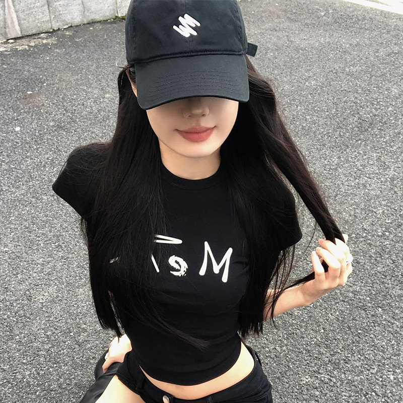 Gorra de béisbol negra para mujer 2025 nuevo ala ancha, cara grande, cara pequeña, circunferencia de la cabeza grande, aumento y profundización, gorra de pico suave