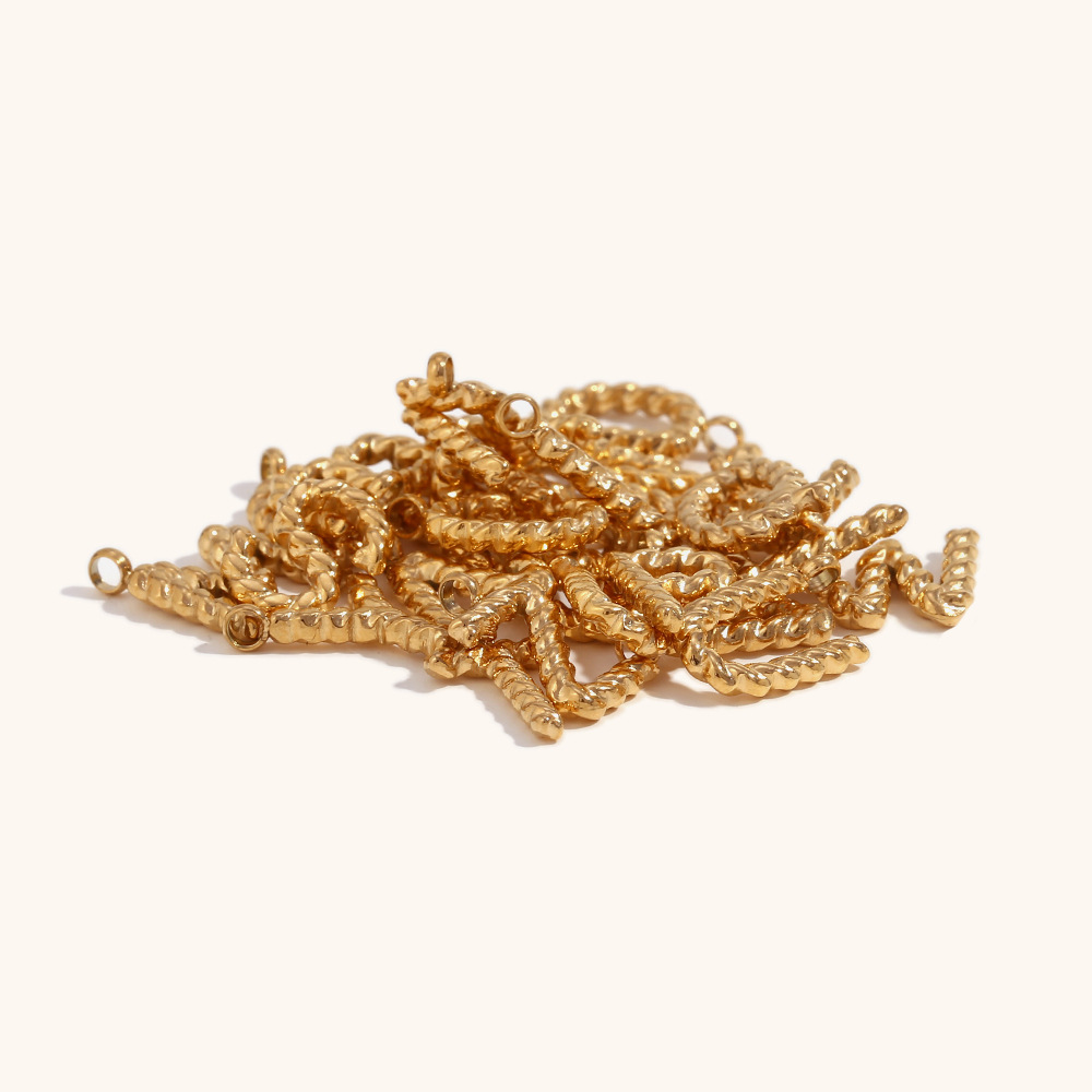2g Weight 0.03µm-0.05µm Gold Plating Thickness PVD Coated Gold Plating Process Pendant Jewelry Making Type 18K Real Gold Plated Plating Material 1 Piece Quantity 304 Stainless Steel Material Letter Pattern Simple Style Style Waterproof Non Tarnish, Plating Craft 1 Piece Stainless Steel PVD Coated Real Gold Plated Letter Pendant DIY Jewelry Accessories 3