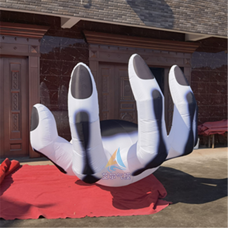 充气白骨爪充气骨骼手掌万圣节酒吧夜店门头悬挂装饰气模鬼节派对