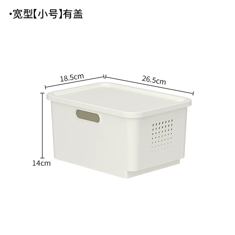 Plastic Storage Basket Box, Stackable Table Storage, Plastic (PP), Multiple Sizes & Lid Options