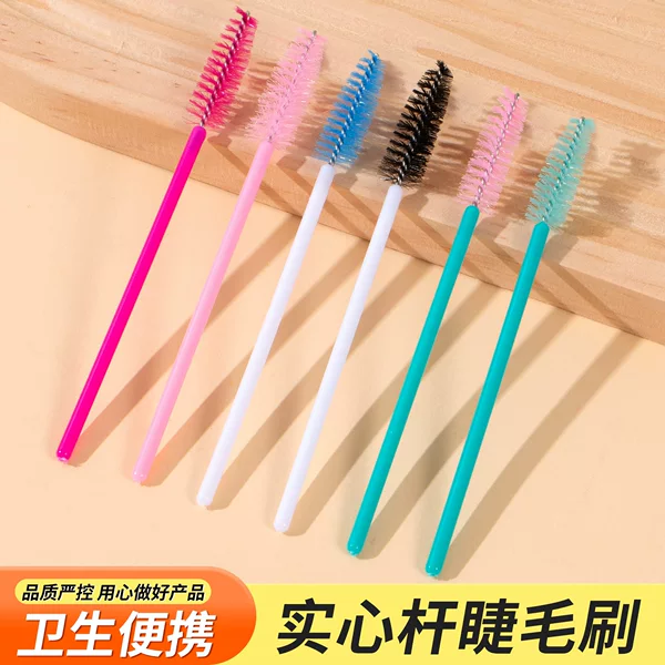Solid Rod Eyelash Comb Eyebrow Brush Spiral Ultra-Fine Tip Eyelash Eyebrow Comb Makeup Brush False Eyelash Tool Soft Bristles