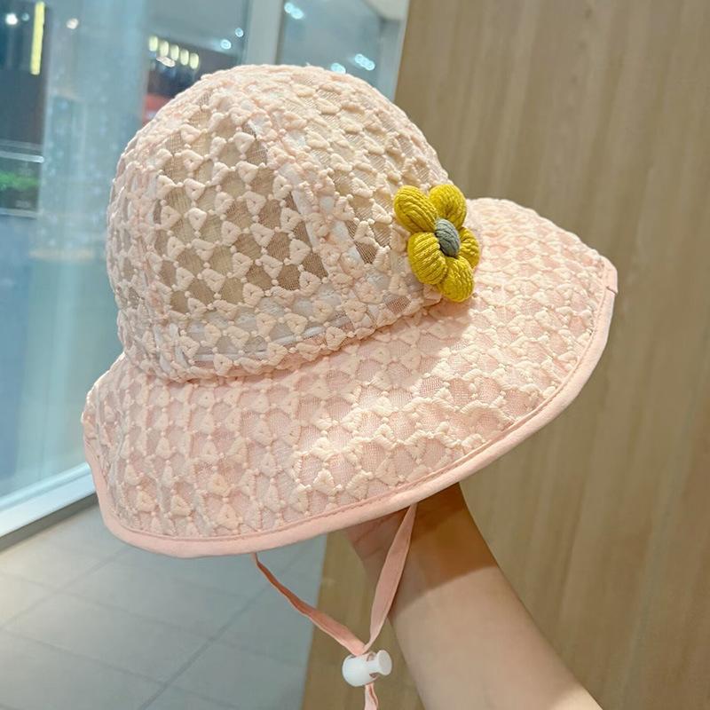 Sombrero de sombrilla para bebé Sombrero de pescador delgado de verano Alero grande protector solar para bebé transpirable Sombrero de lavabo para bebé súper lindo