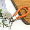 Woven high-end polyurethane keychain handmade, bag accessory, pendant