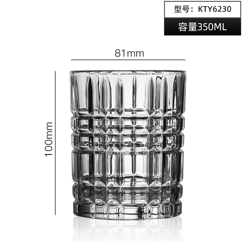 Directo de fábrica creativa tallada copa de vino clásica Copa bebida taza de cerveza engrosada logotipo impreso al por mayor