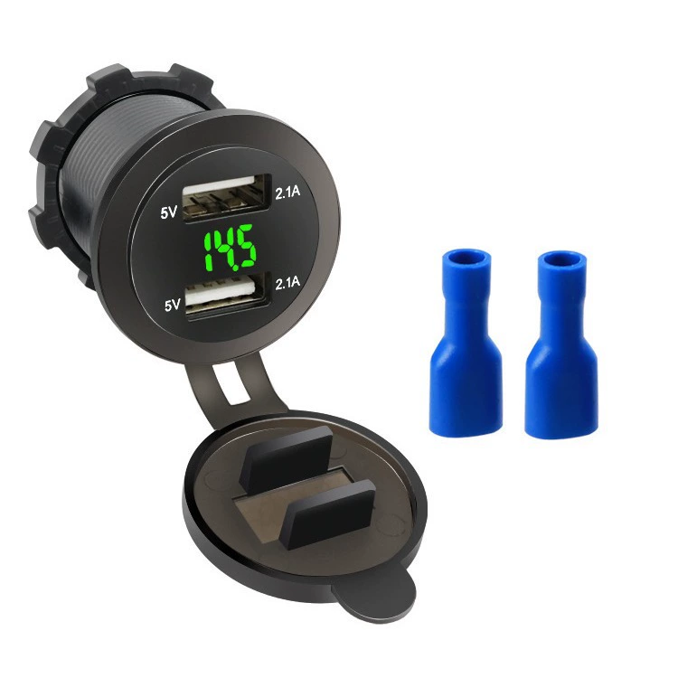 Charger with usb charger, lighter, 12v, 24v