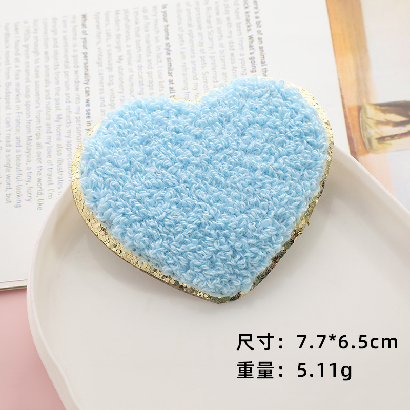 新しいハート型のグリッター刺繍フェルトは布の服のアクセサリーの刺繍の布を貼って丁を貼って卸売りを貼ります。|undefined
