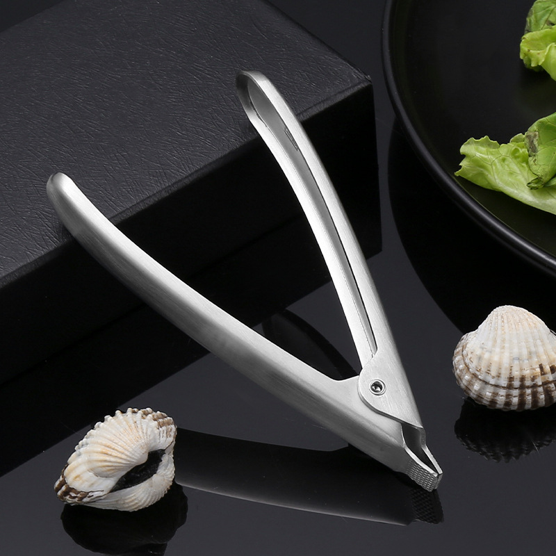 304不锈钢开蛤器血蛤花蛤夹花甲夹花哈开启器开蚌器夹贝壳开壳器