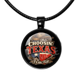 Choosin' Texas – Ella Langley圆形黑色吊坠时光宝石项链TH024