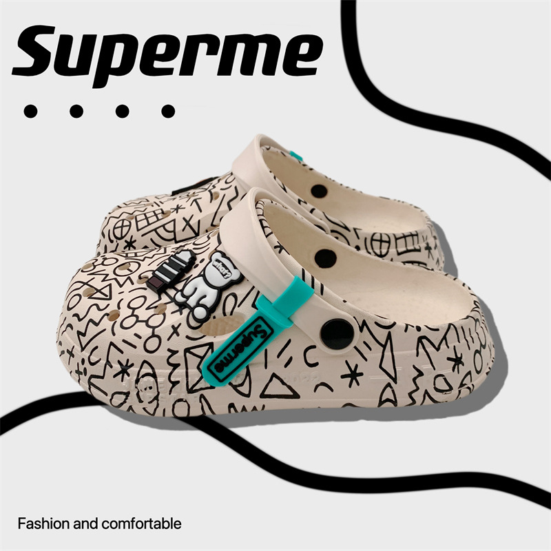 Zapatos transfronterizos para hombres de verano 2025 nuevos zapatillas antideslizantes interiores con base gruesa transpirable