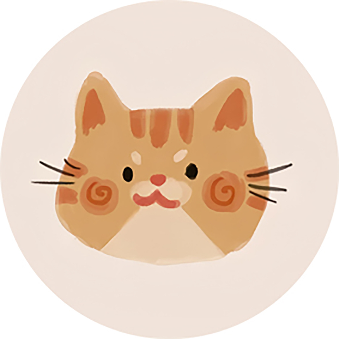 자체 제작 7호 고양이 (10*10*0.9cm)