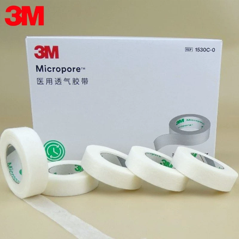 Медицинская лента 3M Больничная микропористая вентиляторная лента 3M1530C легко разрывная дышащая медицинская клейкая лента