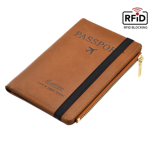 RFID anti-theft brush multifunctional passport bag for men and women, passport holder, wallet, overseas document bag, card bag