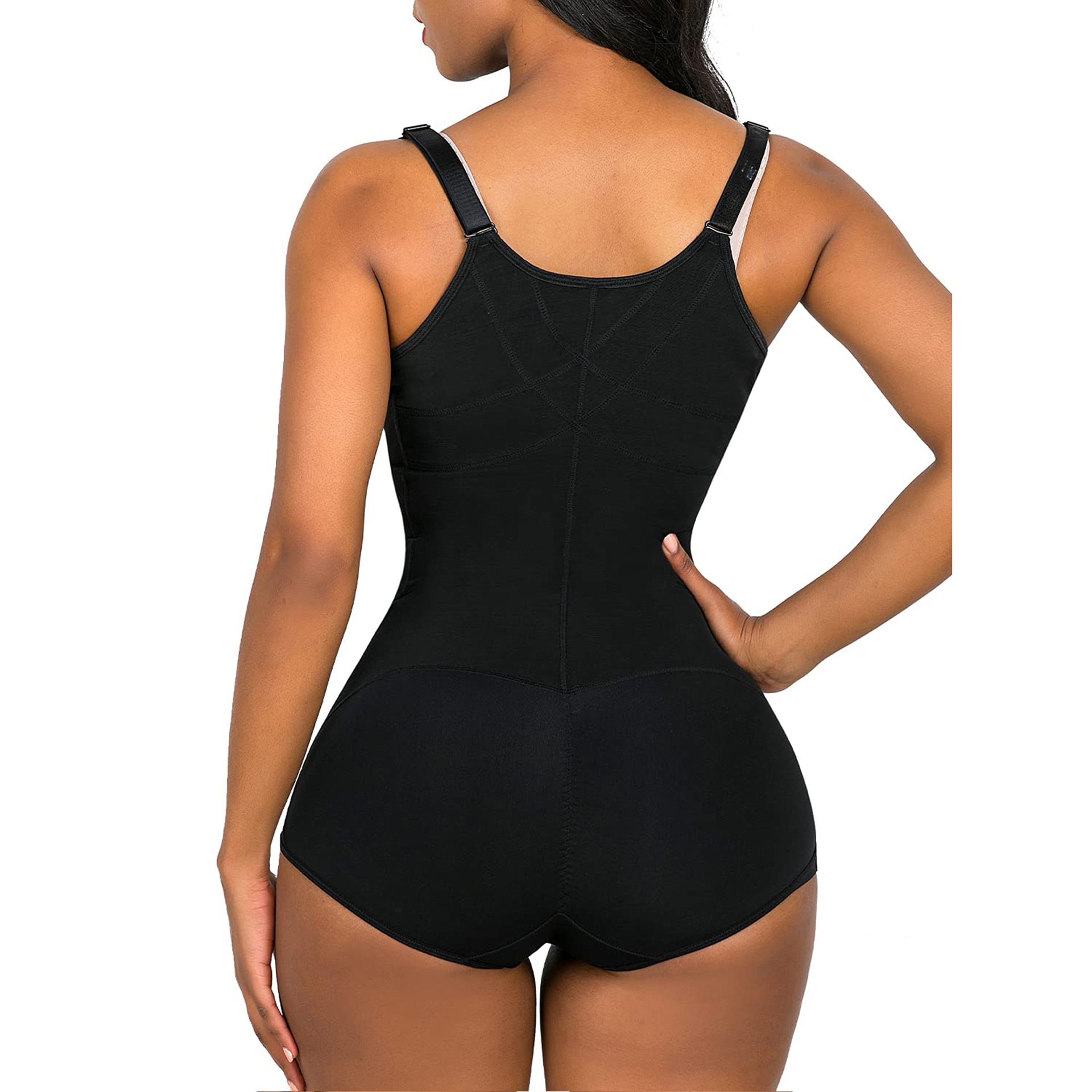 Amazon suministro de tres breasted malla corsé de una sola pieza shapewear butt lifter venta caliente transfronteriza