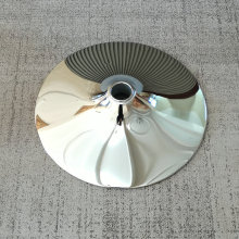 圆盘吧椅盘不锈钢底座铁电镀沙发钢制升降通用椅子配件加厚喇叭盘