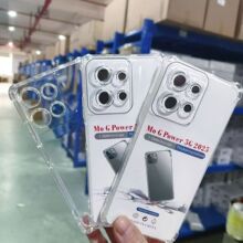 适用摩托罗拉Edge70Pro 5G透明TPU手机壳 精孔四角防摔透明清水套
