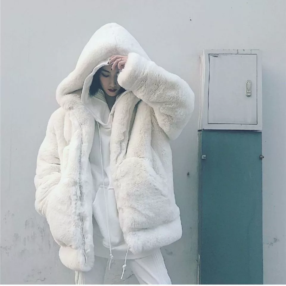 Hoody, jacket, loose fit, increased thickness, oversize