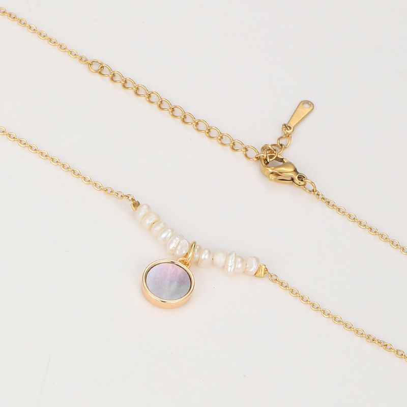 Simple Style Flower Copper Inlay Artificial Pearls Zircon Pendant Necklace 1 Piece