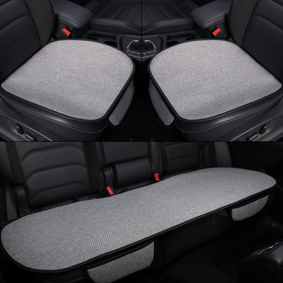 Linen Air Layer, Breathable, Non-Slip, Seat cushion, seat cover - gray-three-piece-suit