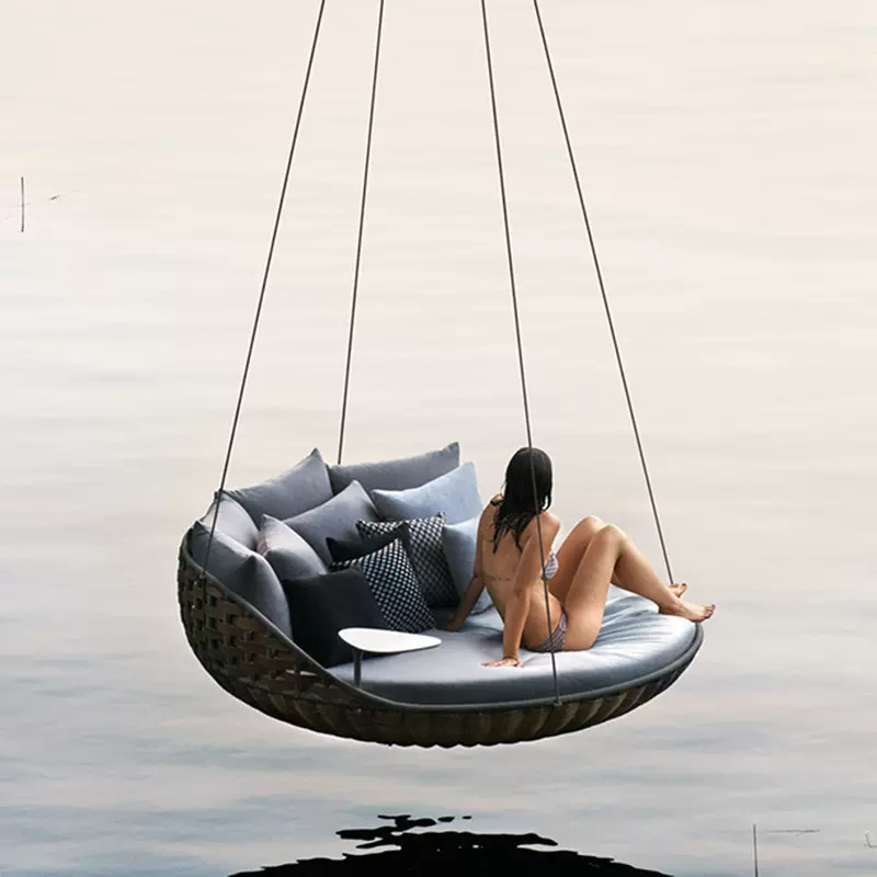 双人吊椅摇篮椅子吊篮室内家用摇篮椅室外休闲阳台庭院藤椅荡秋千