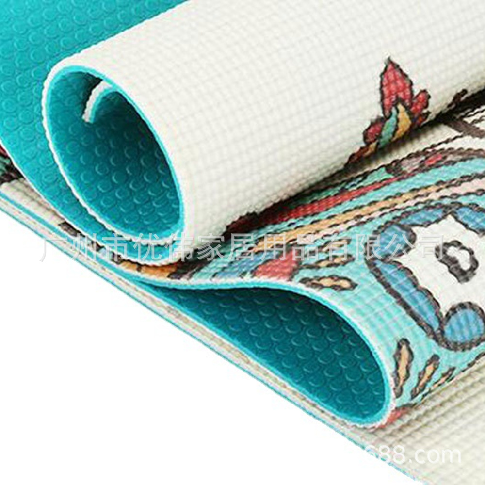 Youwei's Best-Selling Pvc Yoga Mat, Home Fitness Dance Meditation Mat, Stain-Resistant, Non-Slip and Multi-Purpose