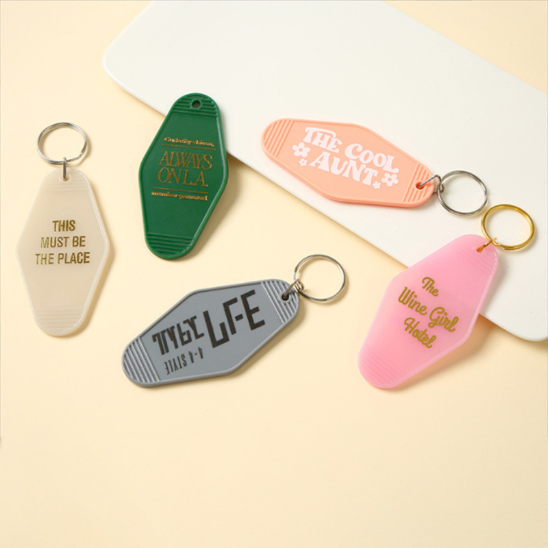 13g Weight Keychain Classification 1 Piece Quantity Daily Occasion Plastic Material Letter Pattern Unisex Gender Streetwear Style 1 Piece Streetwear Letter Plastic Unisex Keychain 2