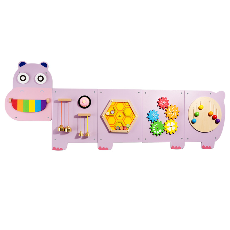 Diversión educación temprana rompecabezas jardín de infantes juegos de pared pasillo decoración de pared niños juguetes de pared de madera al por mayor