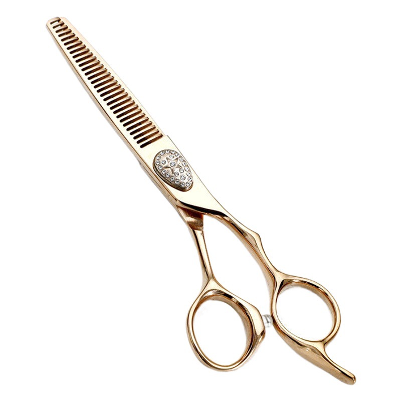 Tijeras de peluquería directa de fábrica Tijeras de dientes planos de acero inoxidable de 6 pulgadas 11 tijeras traje estilista tijeras de peluquería profesional