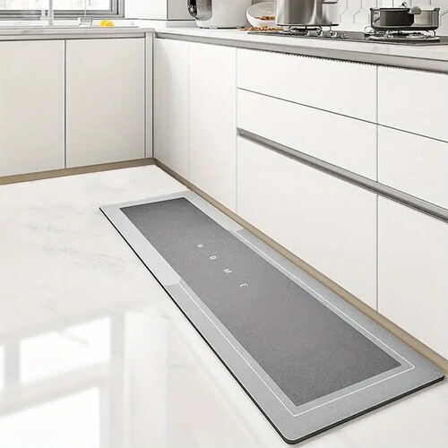 Custom-made Diatomaceous Earth Floor Mat—Kitchen, Absorbent & Oil-Repellent, Easy-to-Clean Entrance Doormat with Non-Slip Design