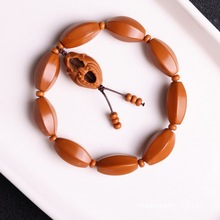 配阶源头天然橄榄核雕刻手串扭转乾坤无相佛光珠素珠核雕男女