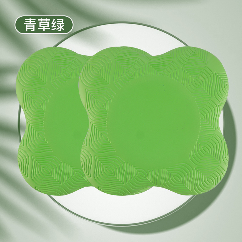 요가 무릎 매트 녹색 쌍