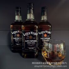 高级感凯特大帝威士忌洋酒酒吧调酒基酒可乐桶烈酒