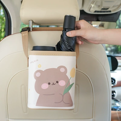 Car storage bag/box Tulip Bear Seat Back - tulip-bear-simple-storage-box