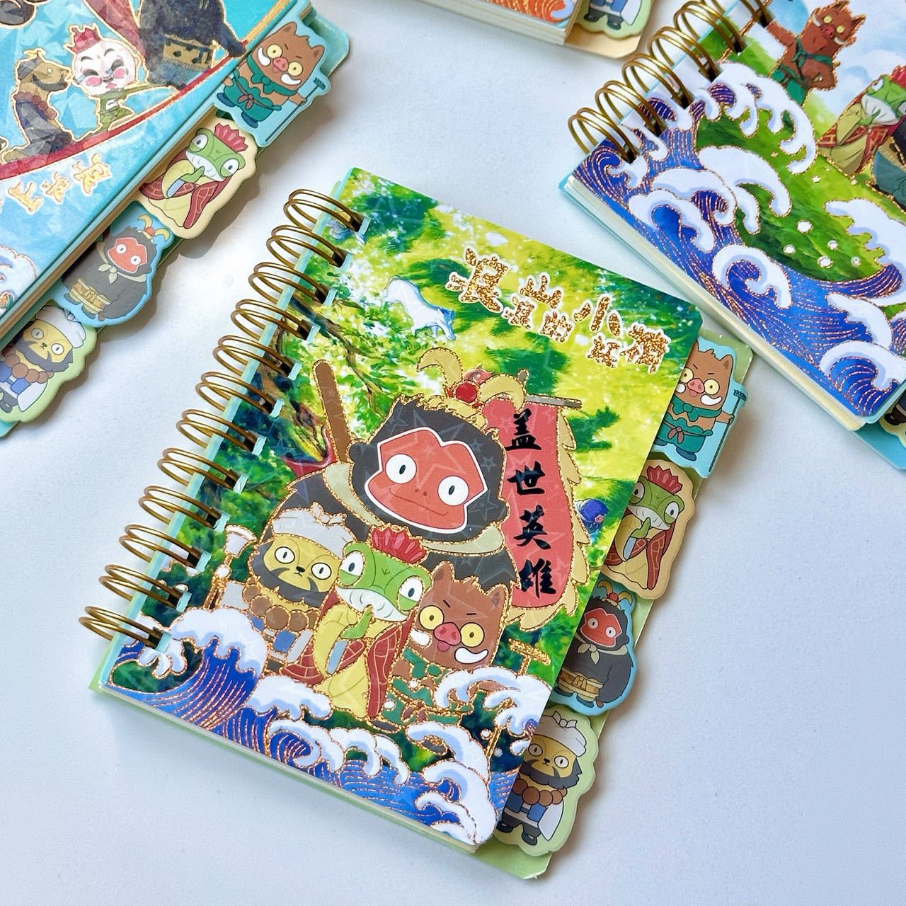 Nuevo Langlang Mountain Lechief 100K bobina lindo cuaderno de dibujos animados de alto valor de cara estampado cuaderno de notas