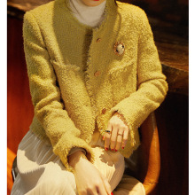 小圈圈羊毛小香风外套 2025新款秋装短款粗花呢上衣 女装秋款批发
