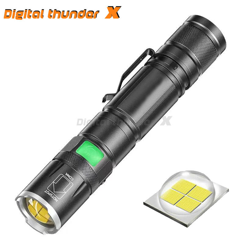 Linterna P50 transfronteriza luz fuerte remoto USB recargable zoom al aire libre portátil hogar emergencia multifunción linterna