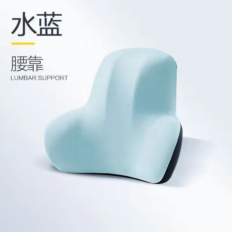 Wholesale Lumbar Support with Logo Printing, Car Driver's Backrest, Office Chair Lumbar Support for Long Sitting, Memory Foam Chair Lumbar Support