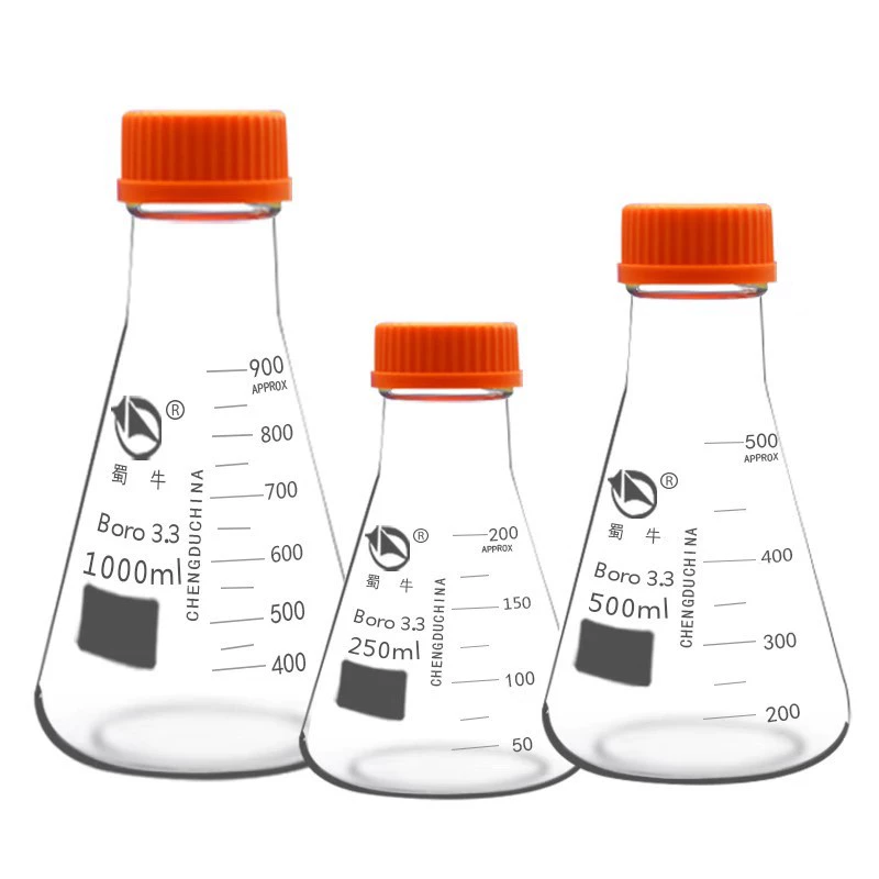 Shuniu 3,3 материал, треугольная колба с проволочным горлышком из боросиликатного стекла 250, 500, 1000, 2000, 3000, 5000 мл