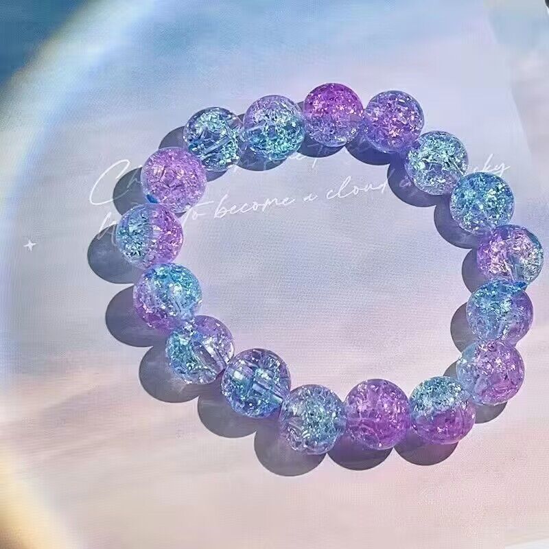 Ice Cracking Purple Bracelet