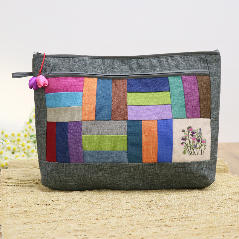 Factory direct tablet computer bag ipad bag portable Korean one-handed cotton bag Yanbian travel gift bag