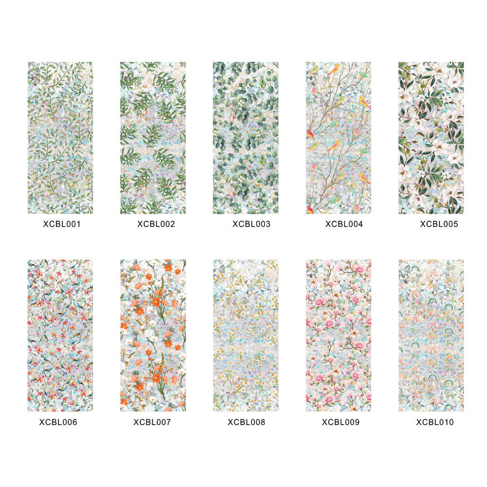 140g Weight Glass paster Home Textiles & Decor Type PVC Material Leaf Pattern Casual, Pastoral Style Casual Pastoral Leaf PVC Glass Paster Wall Art 无