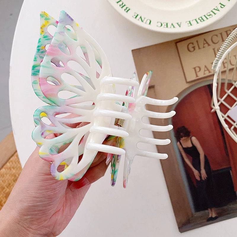 Double-layer accessory, hairgrip with butterfly, big shark, hairpins
