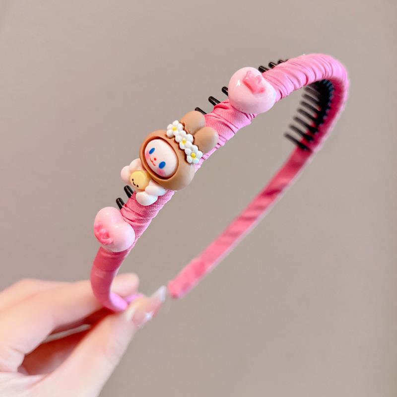 Dibujos animados para Niños diadema antideslizante diadema niña Niña Accesorios para el cabello femenino roto acabado artefacto pelo del bebé presionando horquilla