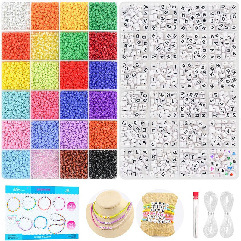 Cross-border Explosions Friendship Bracelet suit 2mm Rice Beads Alphabet Beads for Jewelry Making DIY Jewelry suit Cross-border Explosions Friendship Bracelet suit 2mm Rice Beads Alphabet Beads for Jewelry Making DIY Jewelry suit