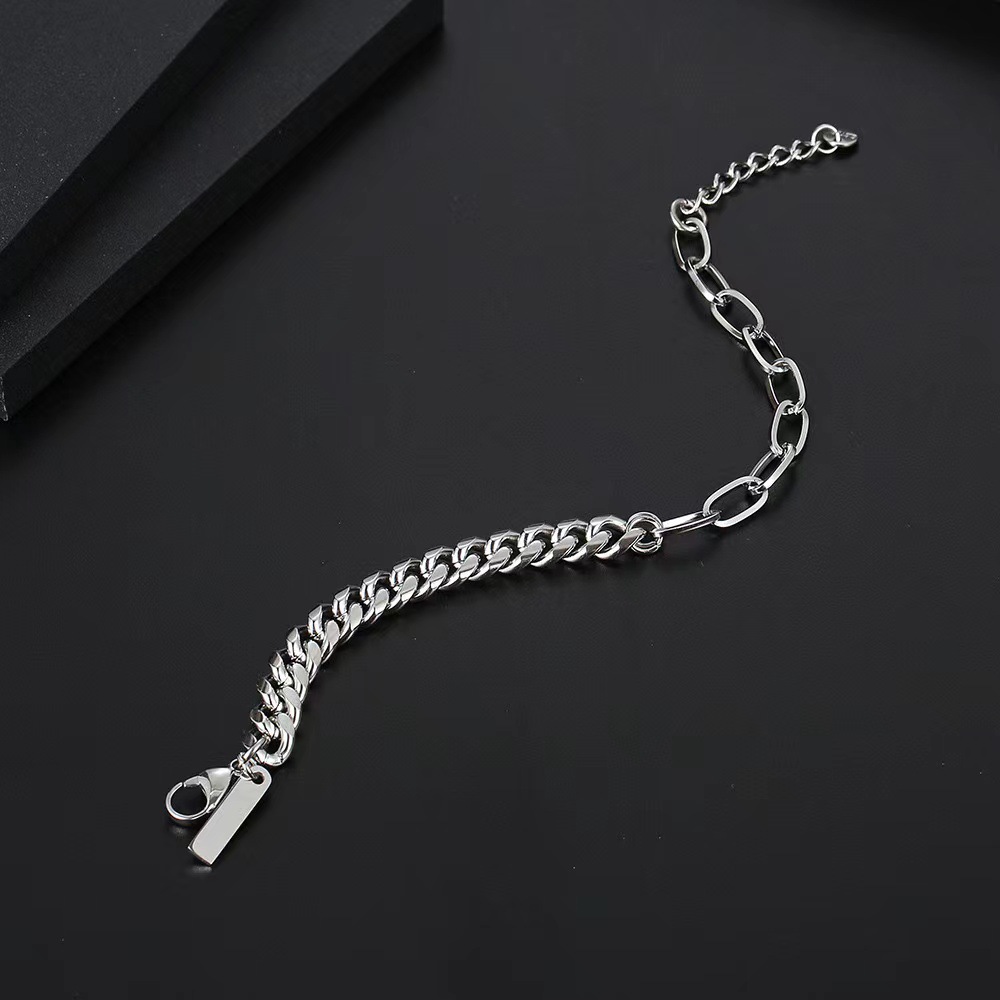 Herren Cuban Link Armband Edelstahl Wasserdicht Und Langlebig_voghion.com