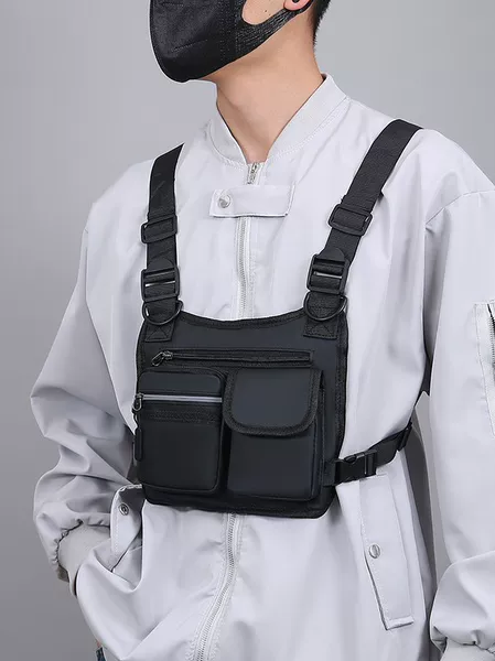 Outdoor Travel Tactical Bag, Sports Men's Chest Bag, Workwear Casual Vest Bag, Personalized Crossbody Bag, Men's Commuter Bag