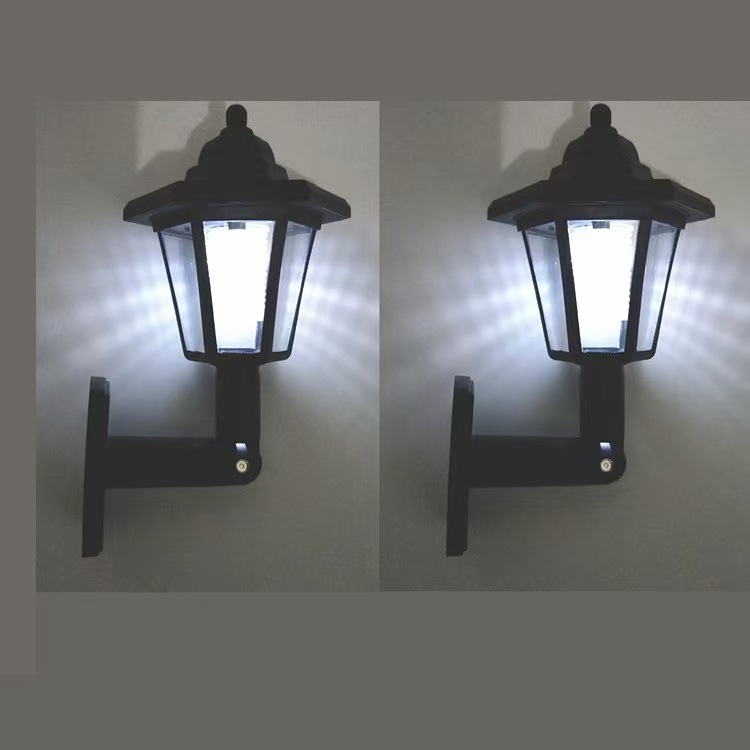 Comercio electrónico transfronterizo lámpara de pared hexagonal solar al aire libre impermeable patio Villa hexagonal corte iluminación lámpara de pared image 17