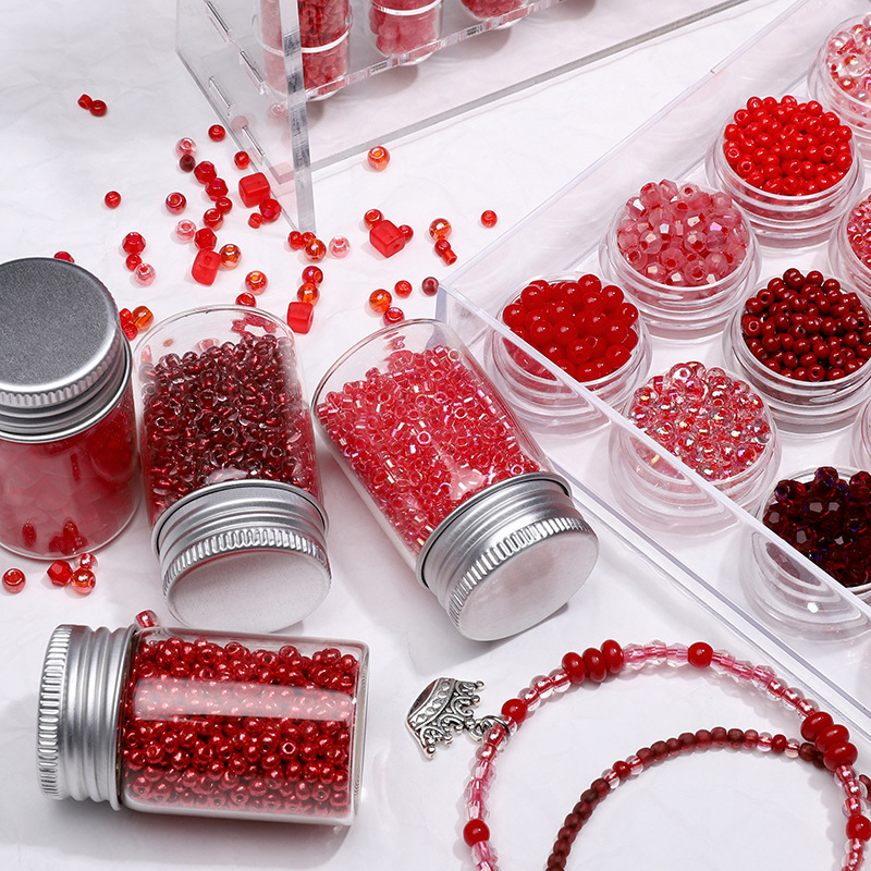 DIY Jewelry Accessories Classification One Pack Glass Solid Color DIY Jewelry Accessories Beads